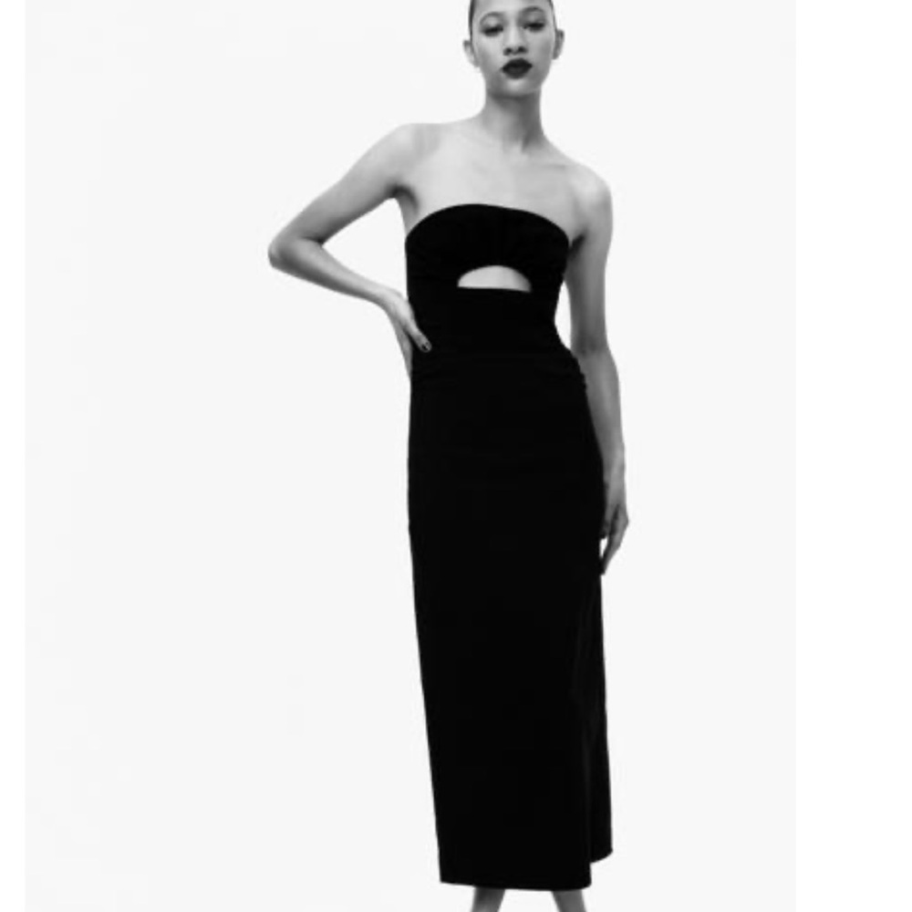 Zara Black Midi Dress